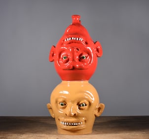 Marvin Bailey Double Stack Face Jug
