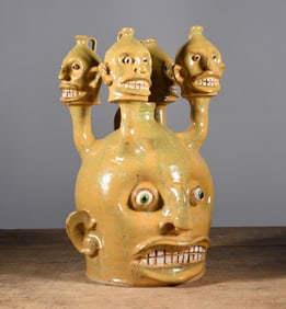Marvin Bailey Candelabra Face Jug