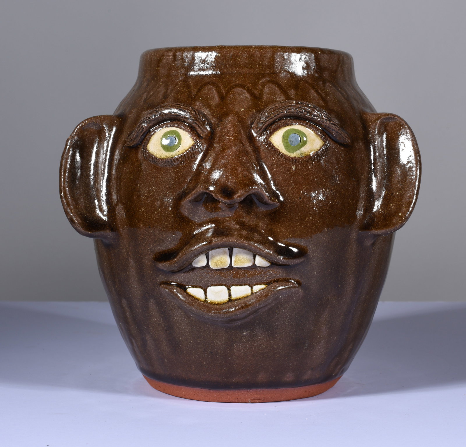 Joe Reinhardt Pottery Face Vase (1 of 3)