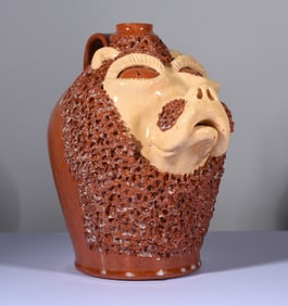 Billy Ray Hussey Lion Face Jug