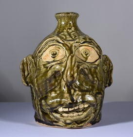 WA and Jo Flowers Face Jug