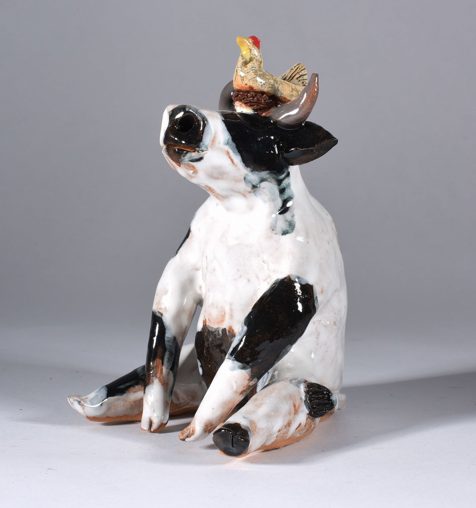 Lynn Bailey Pottery Cow (1 of 3)