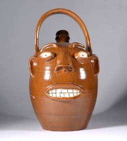 Randy Tobias Pottery Face Jug