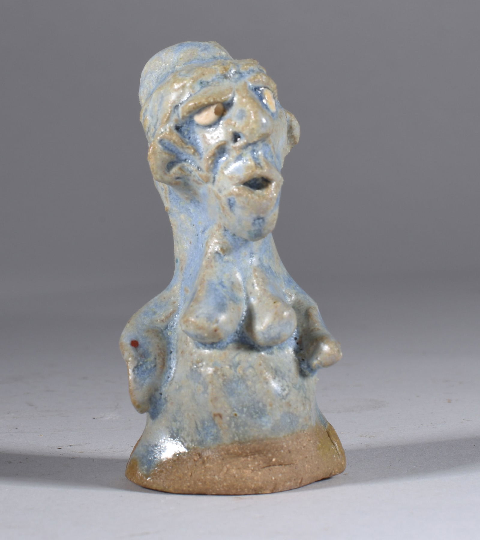 Tim Whitten Miniature Pottery Face Jug (1 of 3)