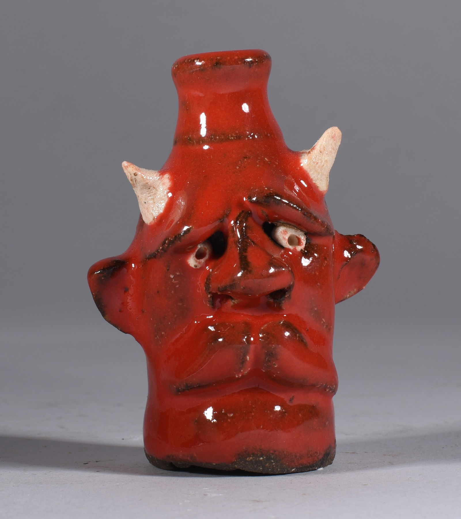 Tim Whitten Miniature Pottery Face Jug (1 of 3)