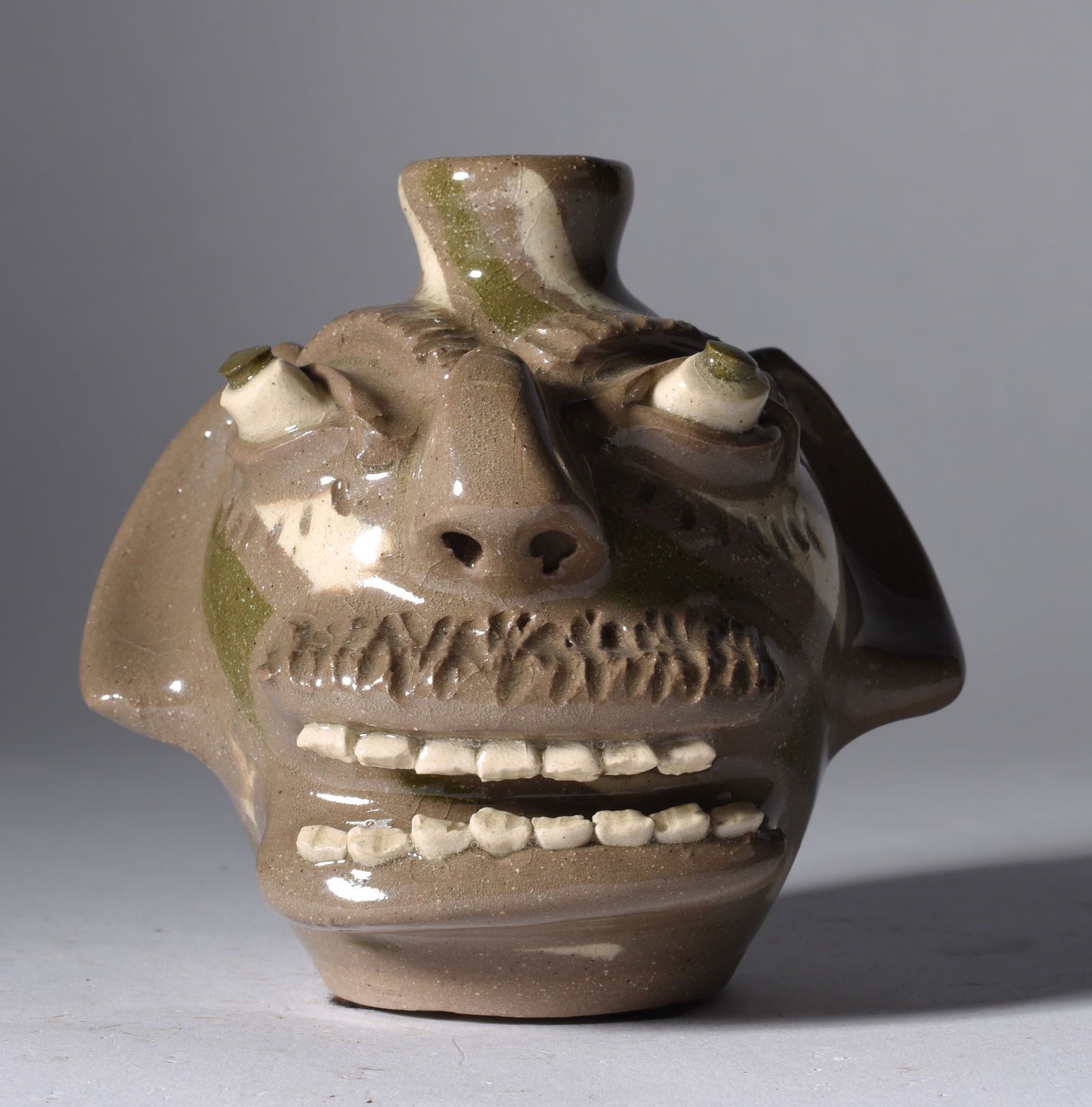 Steve Abee Minaiture Swirl Face Jug (1 of 3)