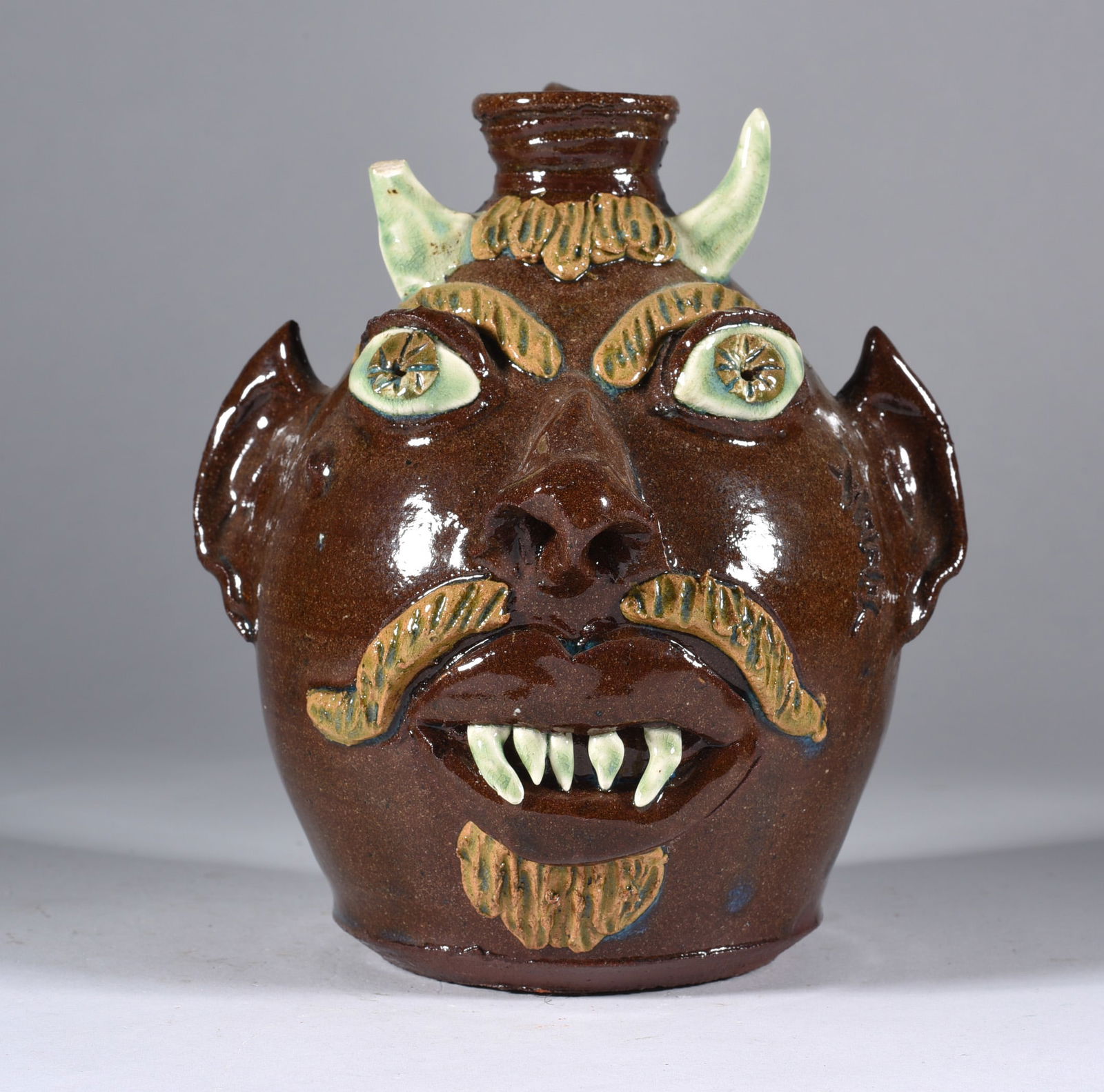 Albert Hodge Small Face Jug (damage) (1 of 3)