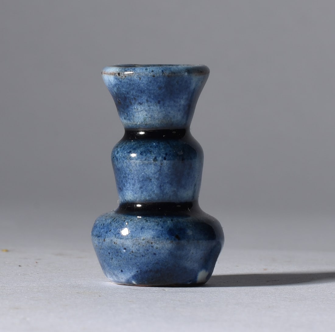 Celia Cole Miniature Pottery Vase: All pottery is from a single owner collection and is in as fired condition unless otherwise stated under condition. See photos for details. IN HOUSE SHIPPING is also listed under Condition.