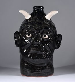 Lynn Walton Pottery Devil Face Jug