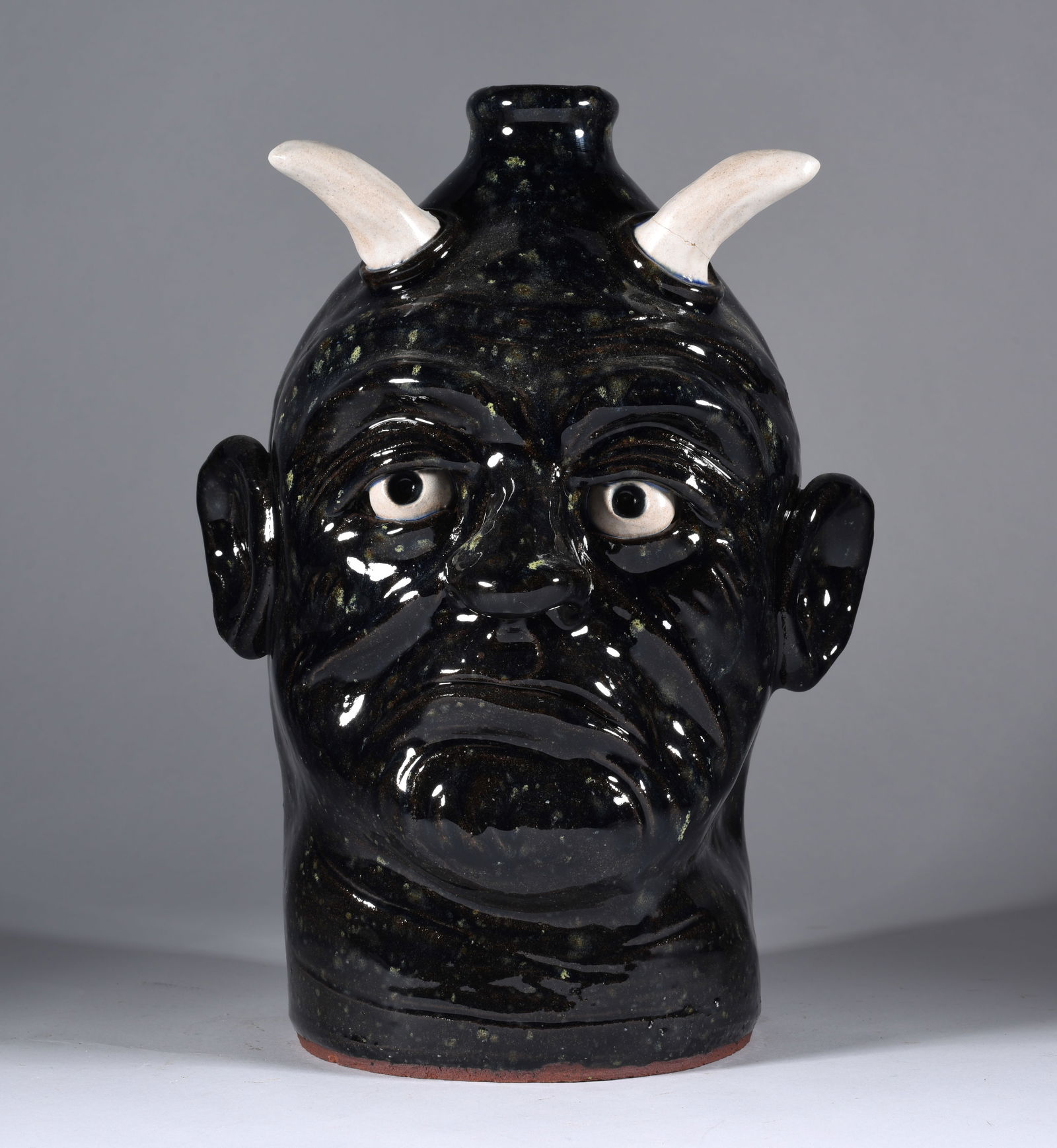 Lynn Walton Pottery Devil Face Jug (1 of 3)