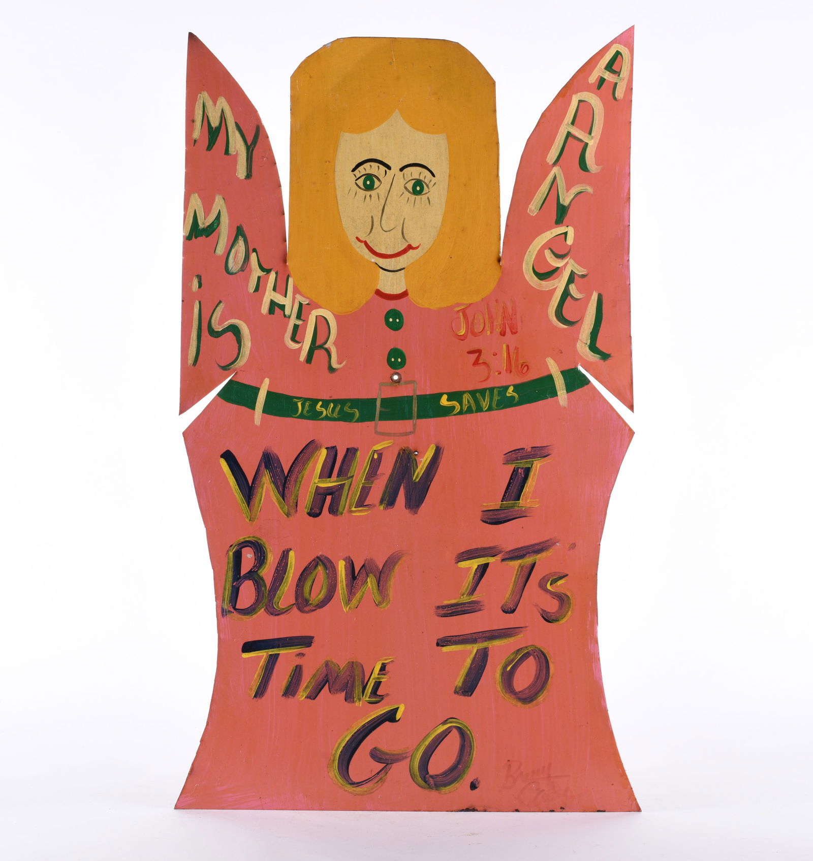 Benny Carter Painted Environmental Tin Cutout (1 of 2)