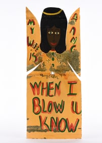 Benny Carter Painted Environmental Tin Cutout