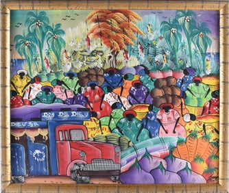 Haitian Folk Art Painting