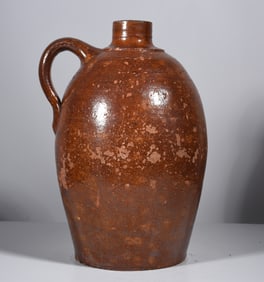 Virginia or West Virginia Redware Jug
