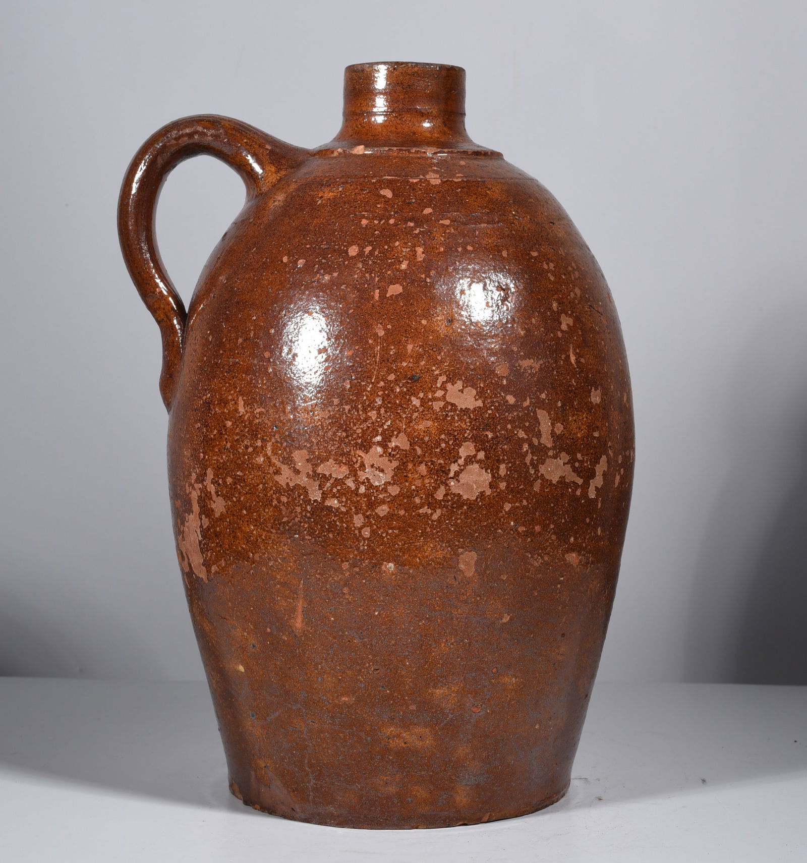 Virginia or West Virginia Redware Jug: redware jug ca. 1820. Virginia or West Virginia.