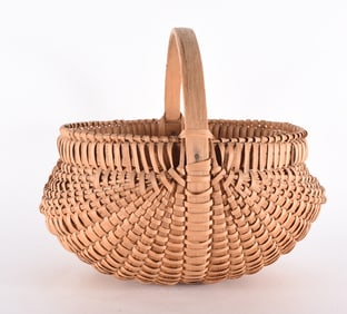 Jesse Jones Oak Split Basket signed