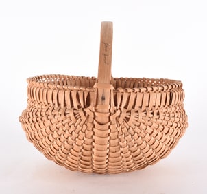 Jesse Jones Oak Split Basket signed