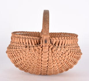 Jesse Jones Oak Split Basket signed