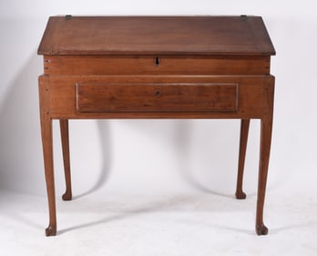 Chippendale Trifid Foot Slant Top Desk