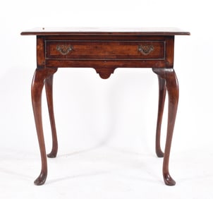 Queen Anne One Drawer Table