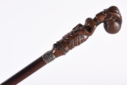 Folk Art Carved Cane
