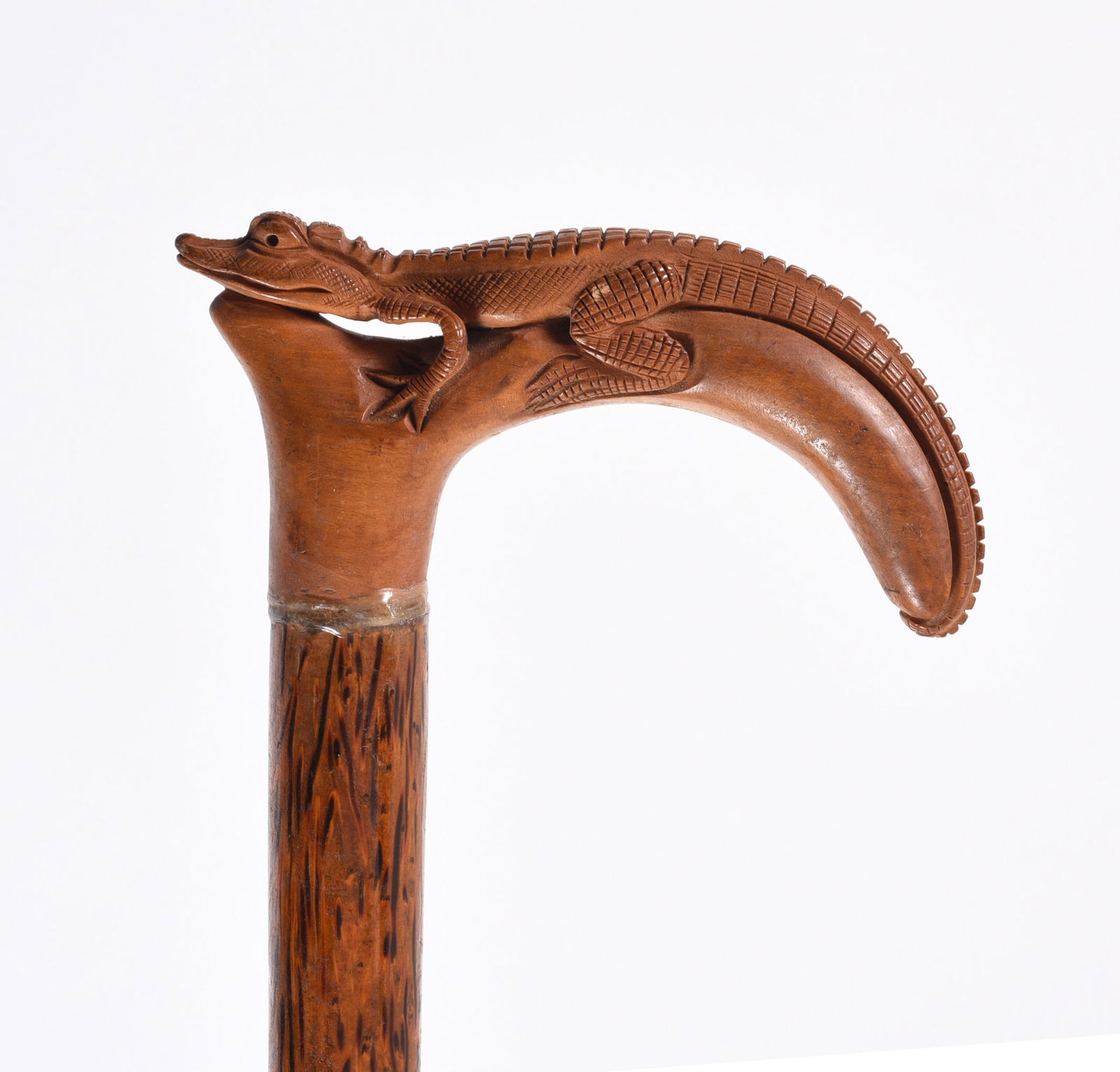 Folk Art Carved Alligator Cane (1 of 4)