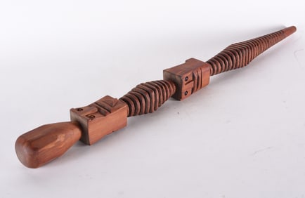 Alvin Jarrett Folk Art Carved Cane