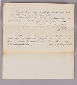 Hire of Negro Boy Document 1863