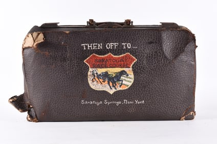 Saratoga Springs New York Paint Decorated Bag