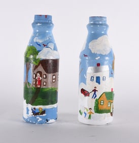 Ronald Cooper Painted Bottles