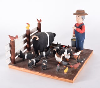 Guy and Dollie Skaggs Folk Carving