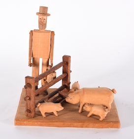 Guy and Dollie Skaggs Folk Carving