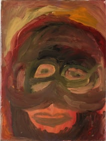 Dr. Bob Folk Art Painting in house shipping est. $93