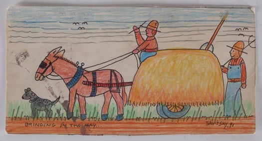 Jack Savitsky Folk Drawing