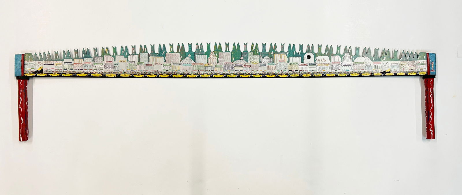 Benny Carter Painted Two Man Saw (1 of 7)