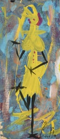 Ernest Lee Folk Art Painting in house shipping est $60