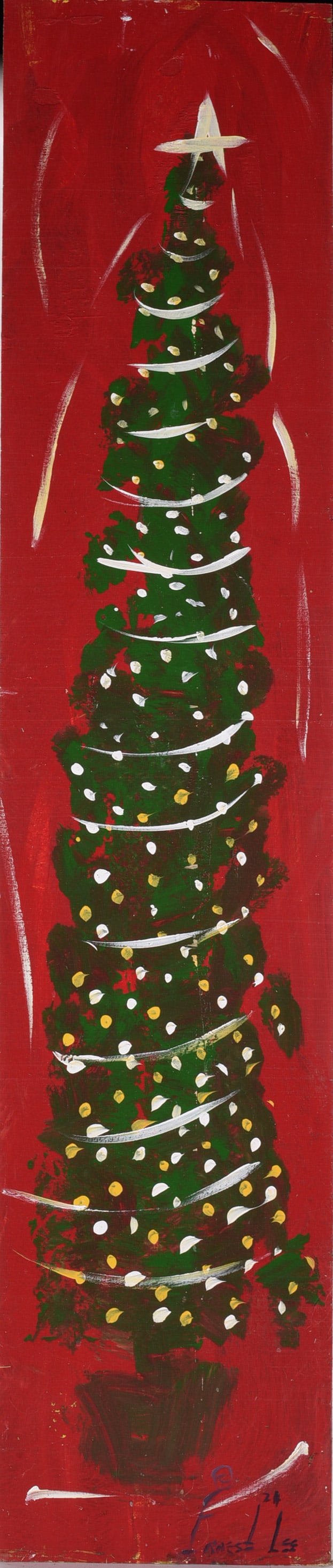 Ernest Lee Folk Art Painting in house shipping est $60 (1 of 2)