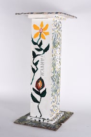 Willie Tarver Folk Art Pedestal