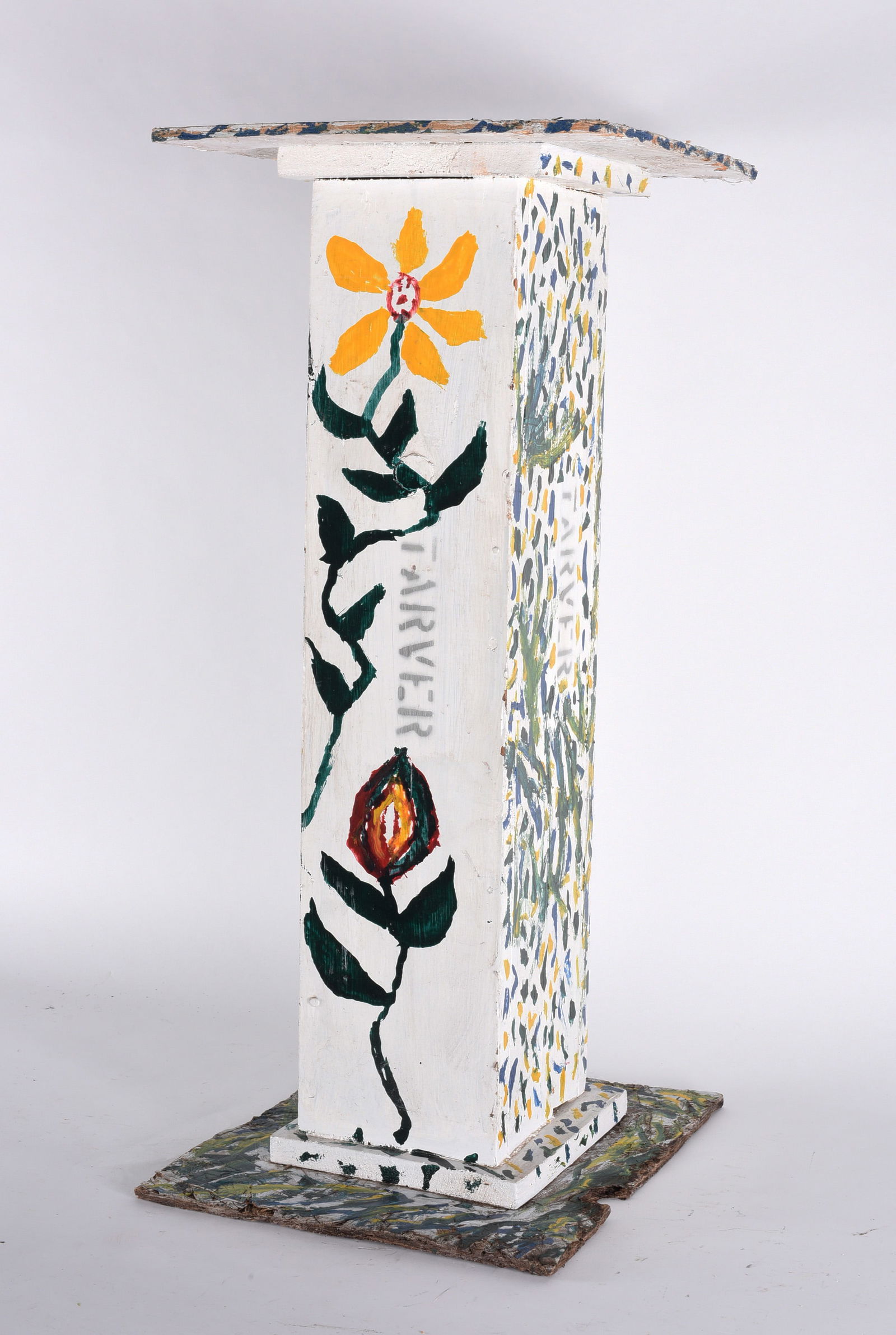 Willie Tarver Folk Art Pedestal (1 of 4)
