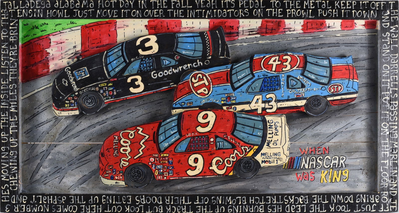 Eric Cunningham Folk painting (1 of 3)