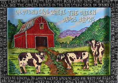 Eric Cunningham Folk painting