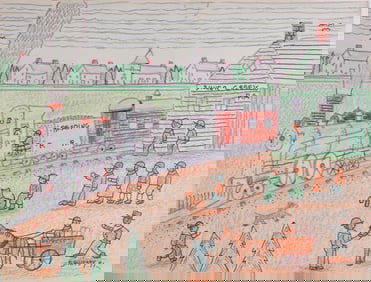 Jack Savitsky Folk Drawing