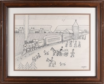 Jack Savitsky Folk Drawing