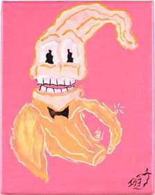 Jakym Clark aka Ise (b. 2001 - ) Outsider Art Painting