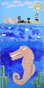 Jakym Clark aka Ise (b. 2001 - ) Outsider Art Painting