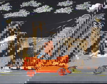 Jakym Clark aka Ise (b. 2001 - ) Outsider Art Painting