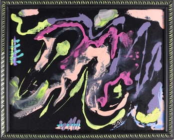 Jakym Clark aka Ise (b. 2001 - ) Outsider Art Painting