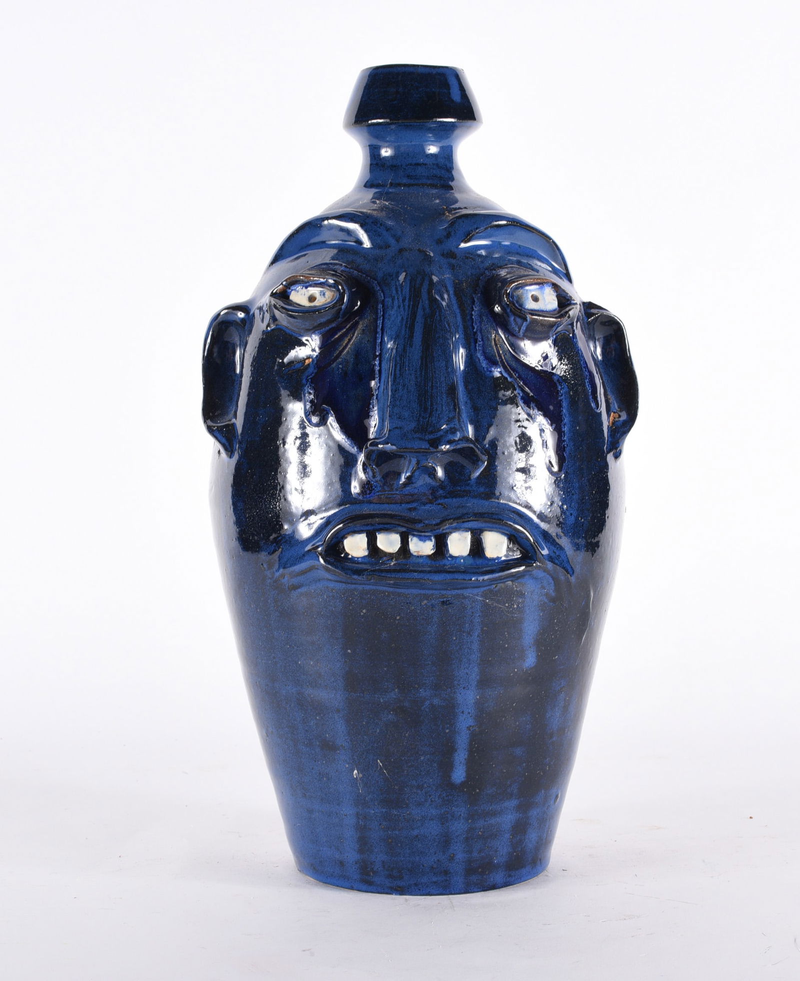 Randy Tobias Folk Pottery Face Jug (1 of 3)