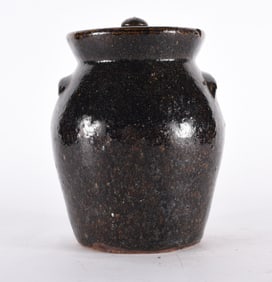 North Carolina Alkaline Glaze Lidded Jar