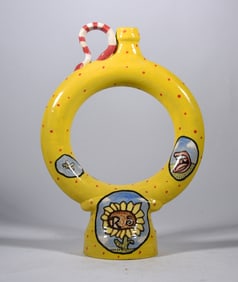 Stacy Lambert Folk Pottery Ring Jug